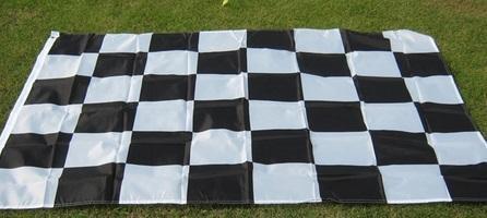 Vlajka pretekárska, Nascar 90x150 cm kockovaná čierno biela