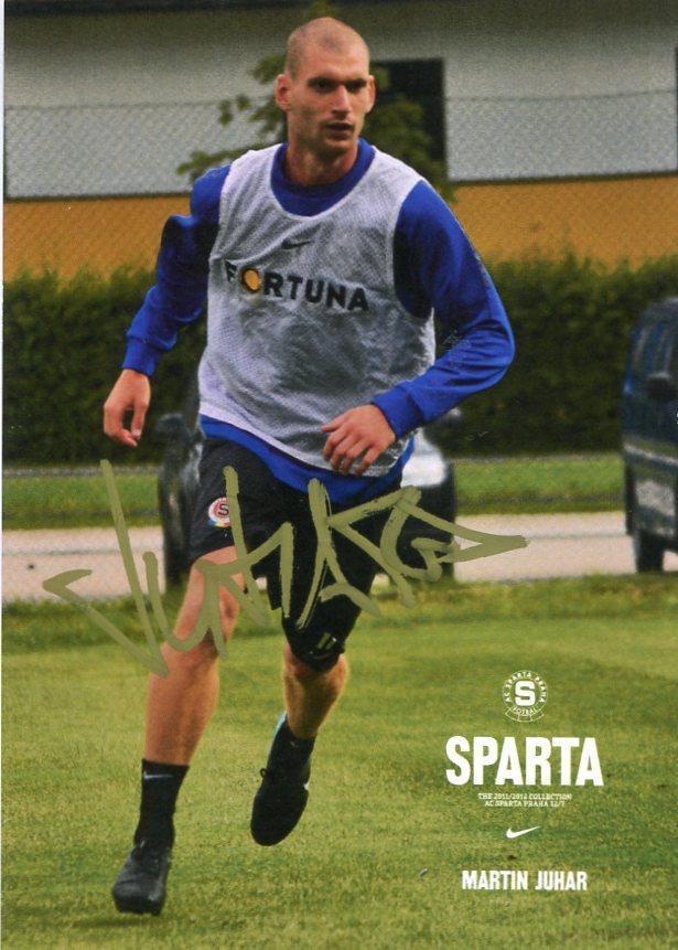 Martin Juhar - Sparta Praha - klubové foto s podpisem - Ostatní sběratelské předměty