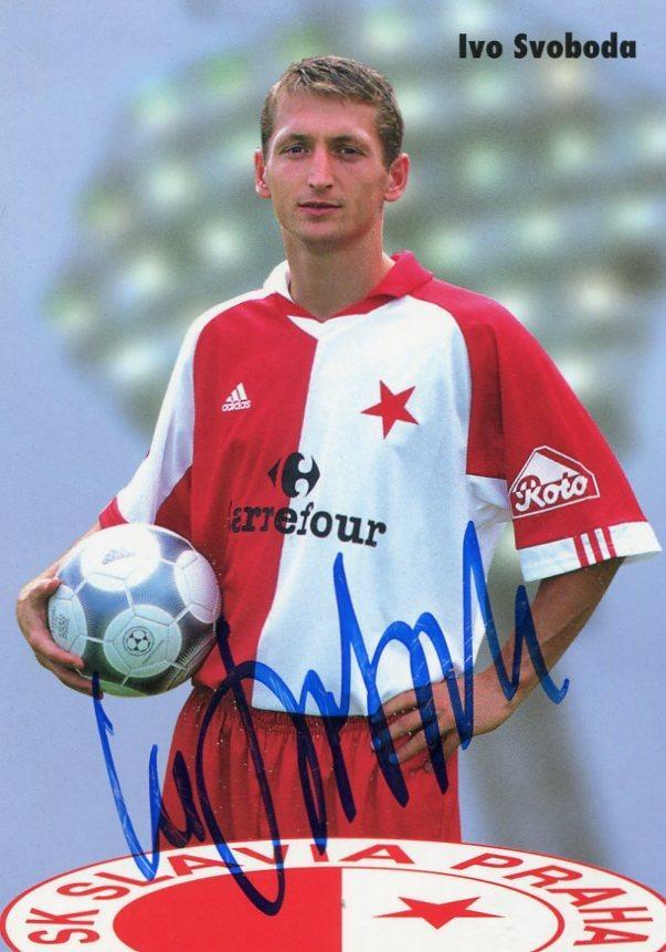 Ivo Svoboda - Slavia Praha - klubové foto s podpisem - Ostatní sběratelské předměty
