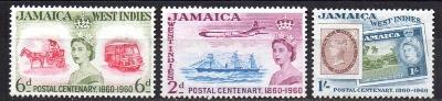 britská Jamajka 1960 ** výročie známky komplet mi. 180-182
