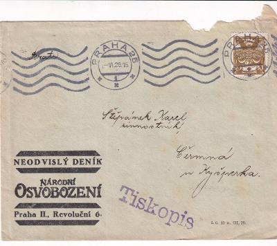 Obálka, Živnostník, K. Štěpánek, Praha, 1926