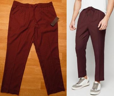 06-Pánské elegantní kalhoty na gumu New Look Men/L/45cm/96cm