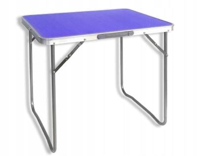 Kempingový stolek skládací zahradní stul 50x70 apt modrý
