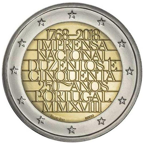 Pamätná 2 EUR Portugalsko 2018 Portugalská mincovňa - Zberateľstvo