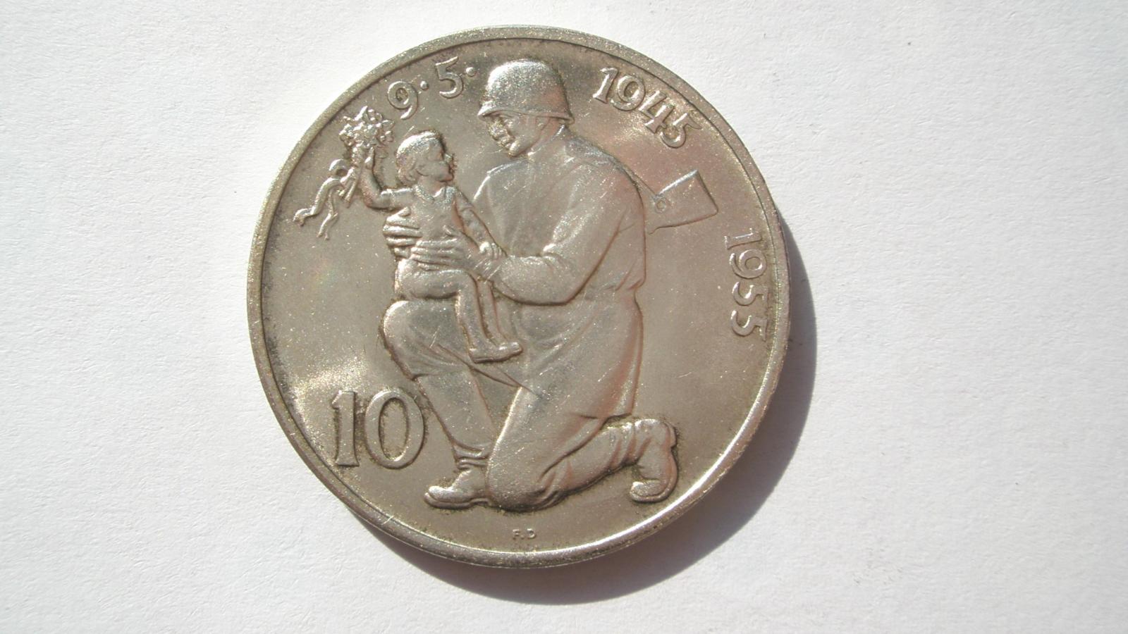 10 Kčs 1955 - Numizmatika
