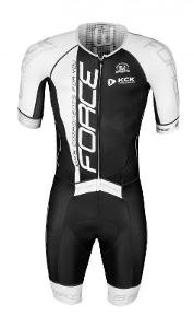 Force TEAM PRO černo-bílá cyklistická kombinéza L