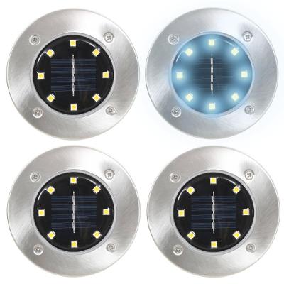 Sada kruhových solárních LED světel 4 kusy 0551 sb SLR-111
