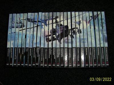 Války a zbraně. Soubor DVD od 1-52.,knižní  průvodce- křídový papír .
