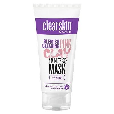 Čisticí pleťová maska proti akné s růžovým jílem
