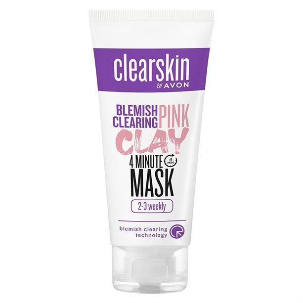 Čisticí pleťová maska proti akné s růžovým jílem - Kosmetika a parfémy