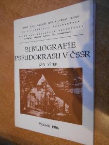 Vítek - Bibliografie pseudokrasu v ČSSR - 1986