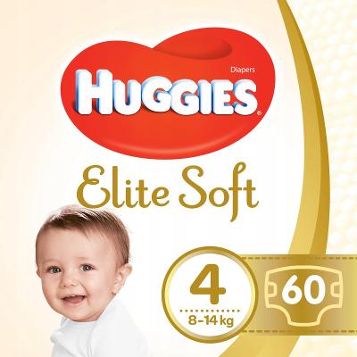Huggies elite soft 4 8 - 14 kg 60 ks