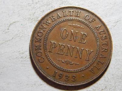Austrálie 1 Penny 1933 XF č38132