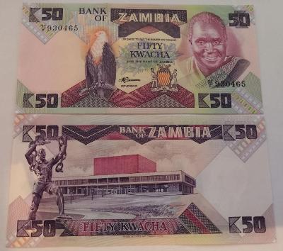 Zambia 50 kwacha 1988 stav AU