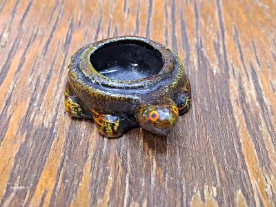 Malinká keramická dózička - želvička (bez víčka-krunýře) 5 cm