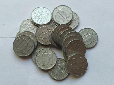 Konvolut mincí 10 h některé krásné, přebytky !!!