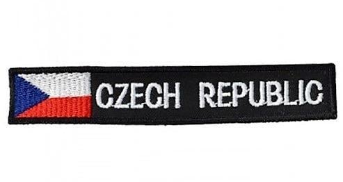 Nášivka vlajka Česká republika - CZECH REPUBLIC 