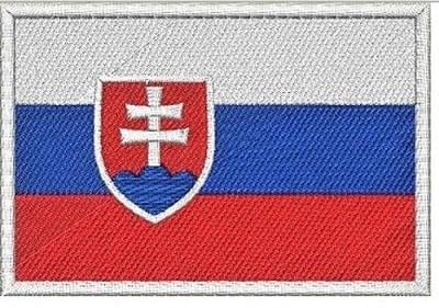 Nášivka - vlajka Slovensko - nažehlovací 4,5 x 7 cm