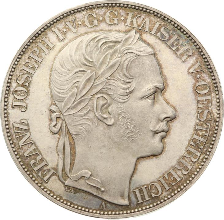 Spolkový 2 Tolar 1857 | František Josef I. |  (1848 - 1916) - Numismatika