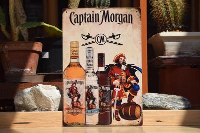plechová cedule - Captain Morgan rum č. 1