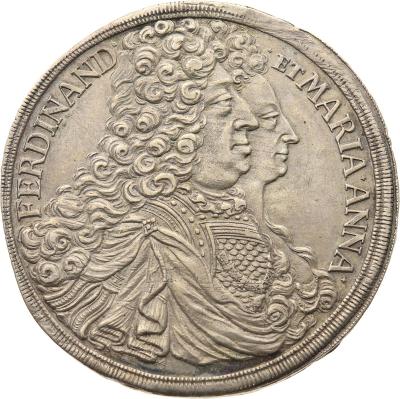 Tolar 1696 | Schwarzenberg | Svatba - Ferdinand Vilém a Marie Annna