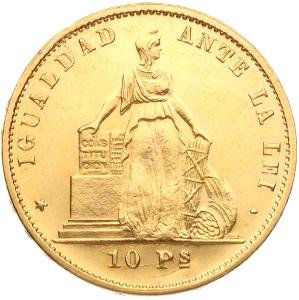 Chile | 10 Pesos 1872