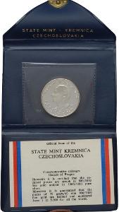 Ag medaile (malá) 1968 | A. Dubček + J. Hus | ČSSR