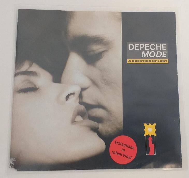 Depeche Mode A Question of Lust, RARITNÍ ČERVENÝ vinyl - Hudba
