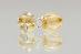 Náušnice zlaté pecičky na šroubek s přírodními diamanty průměr 2x 2mm  - Zlaté šperky