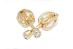 Náušnice zlaté pecičky na šroubek s přírodními diamanty průměr 2x 2mm  - Zlaté šperky