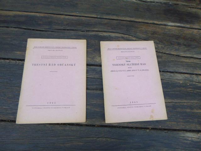 Dvě staré brožury SNB z roku 1945 - Sběratelství