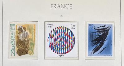 Francie 1980 Mi.2192,2222,2234 jednotlivá vydání 