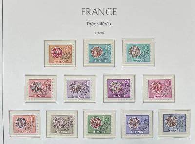 Francie 1975-76 Mi.1905-1908,1947-1950,1972-1975  3 série
