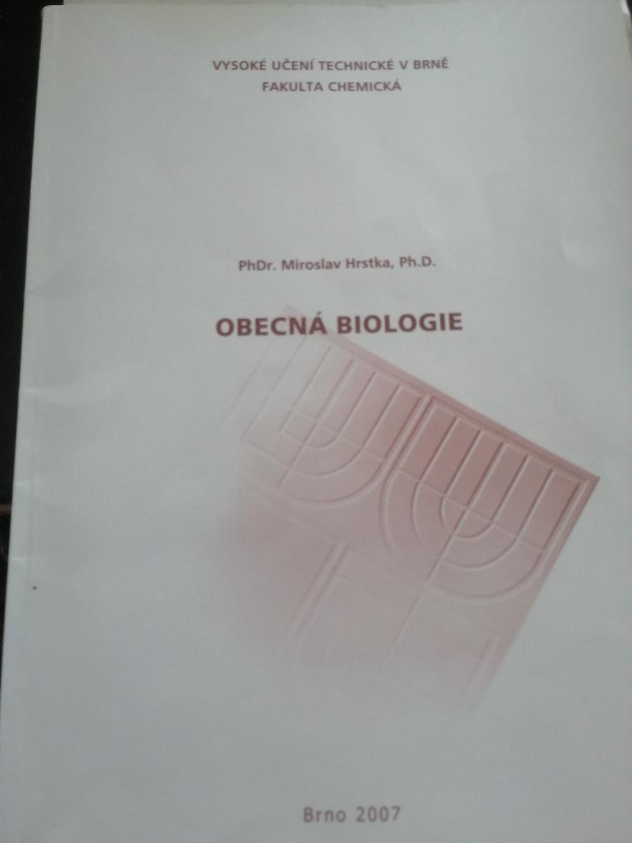 Obecná biologie Hrstka - skripta VUT - Učebnice