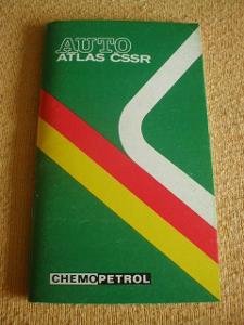 Auto atlas ČSSR od Chemopetrolu 14,5 x 8,5 cm