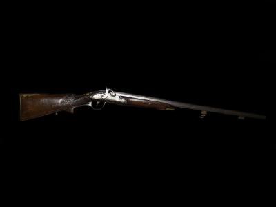 Perkusní lovecká puška z druhé poloviny 19. století