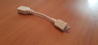 Kabel redukce Micro USB (M) to USB (F) OTG 0.05M
