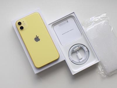 APPLE iPhone 11 128GB Yellow - ZÁRUKA 12 MĚSÍCŮ - KOMPLETNÍ BALENÍ