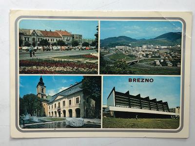 Stará slovenská pohlednice z minulého století BREZNO