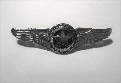 Kovový odznak s křídly HVĚZDA MARINE - stříbrný