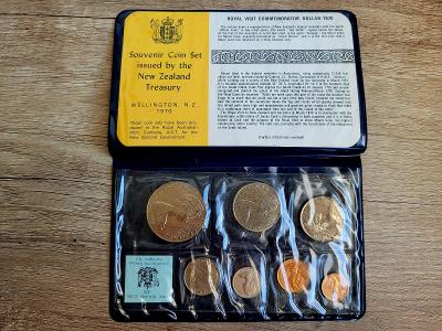✅sada oběžných mincí 1970 Nový Zéland - 7 mincí