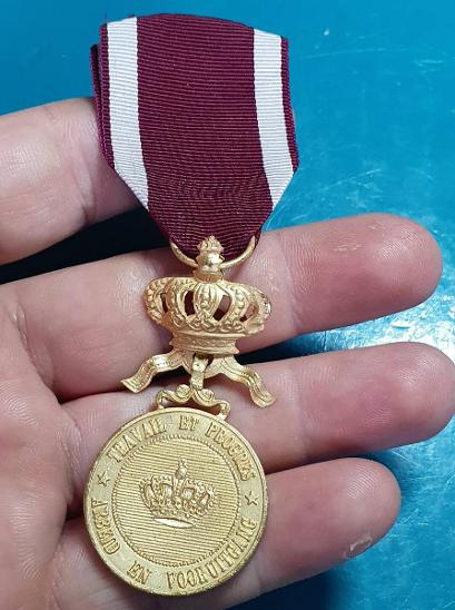 Medaile - Zlatý řád koruny - Belgie  - Sběratelství
