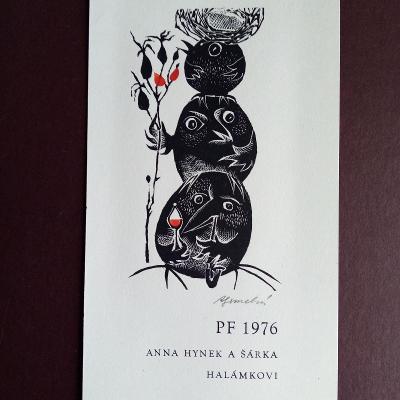 originální volná grafika Anna Grmelová, 1976
