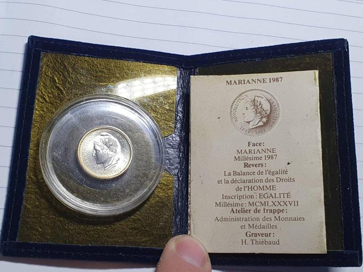 Stříbrná medaile - Francie  - Numismatika