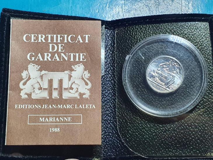 Stříbrná medaile - Francie  - Numismatika