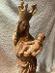 NÁDHERNÝ KUS - velká gotická madona s ježíškem - polychromované dřevo  - Starožitnosti a umění