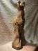 NÁDHERNÝ KUS - velká gotická madona s ježíškem - polychromované dřevo  - Starožitnosti a umění