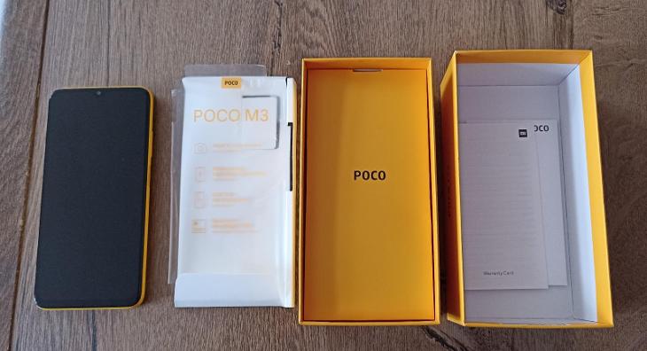 Mobilní telefon Poco M3 128 GB žlutý s krabicí - Mobily a chytrá elektronika