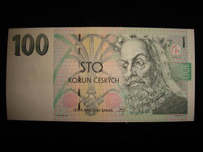 VZÁCNÁ BANKOVKA 100 Kč r.1997 SERIE E10 KRÁSNÁ SBÍRKOVÁ