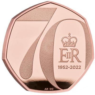 Royal Mint 50p Alžběta II. - Platinové jubileum 2022 jen 400 kusů !!!